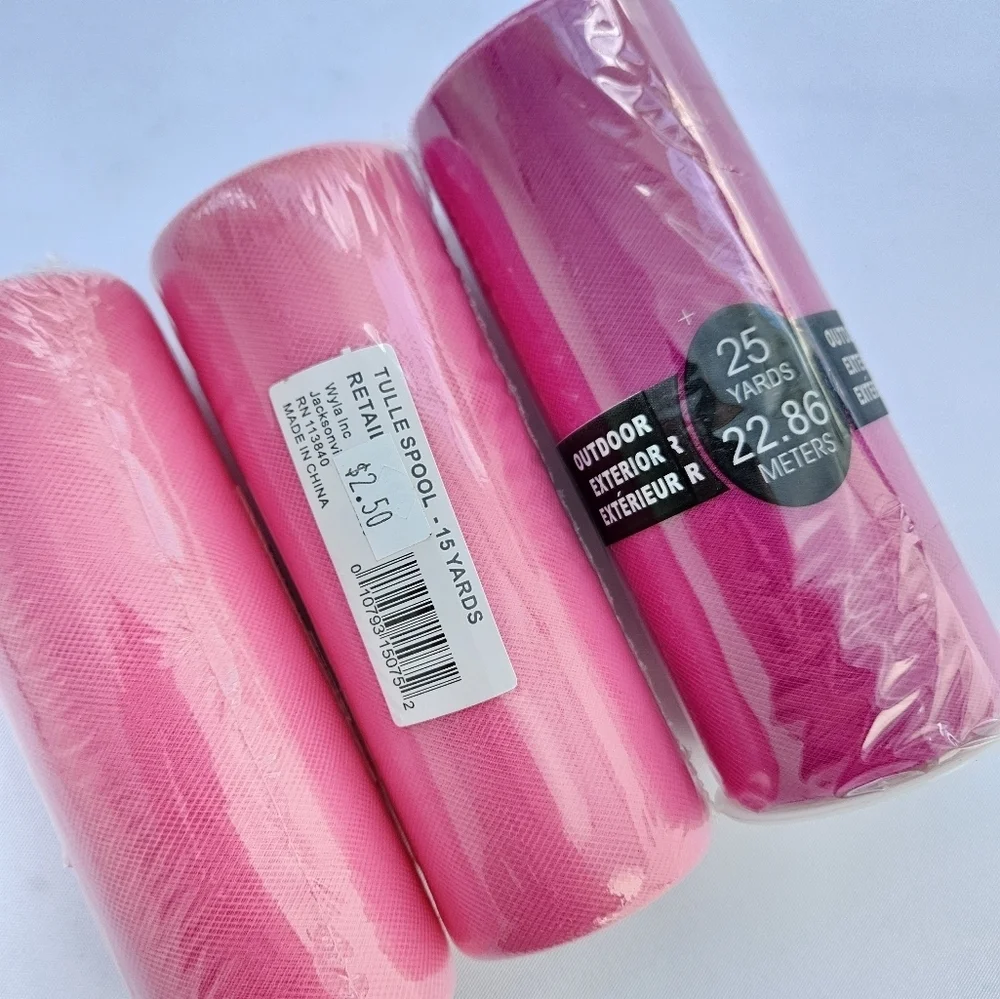 Lot of pink tulle